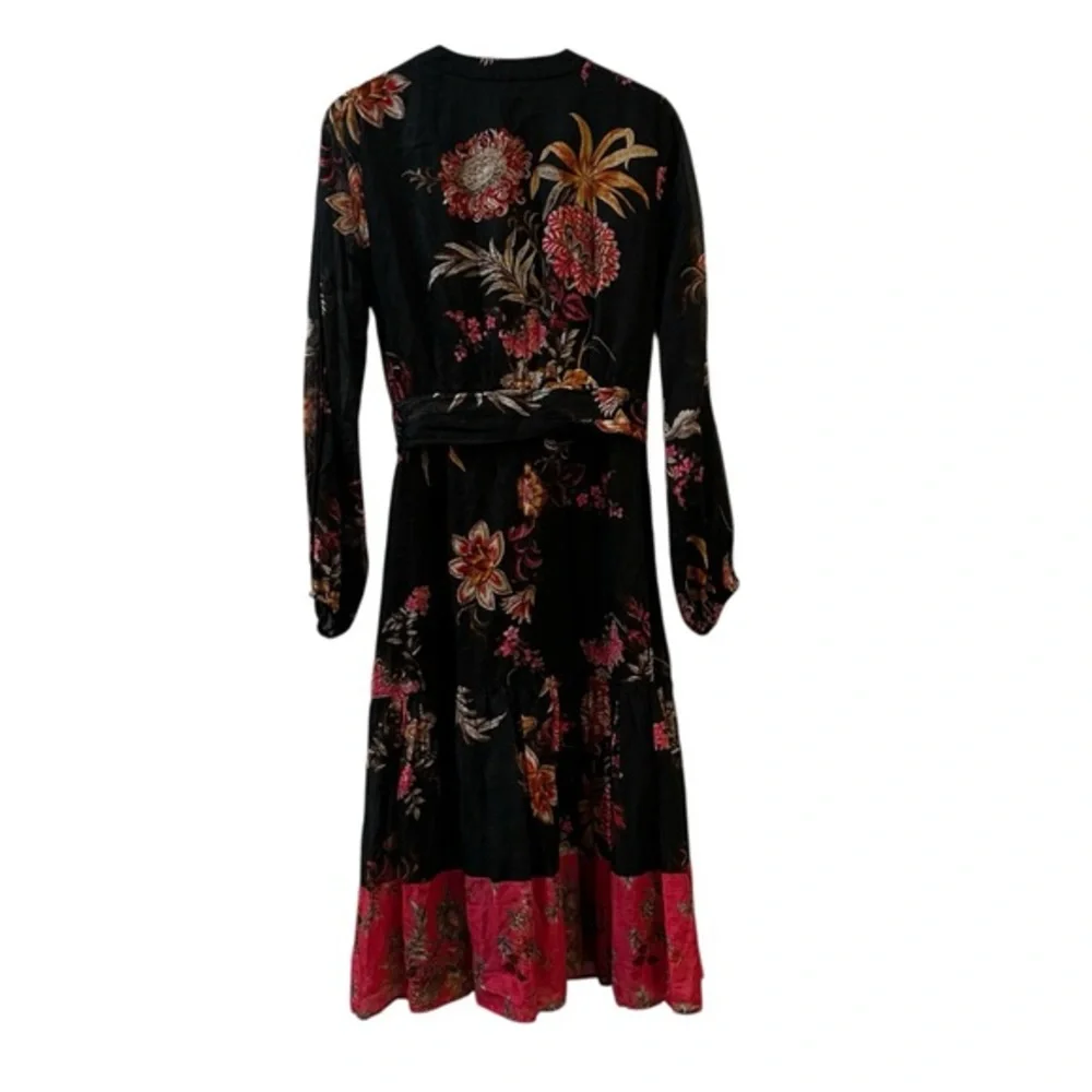 Kobi Halperin Denise Floral Belted Midi-Dress Size Medium - Picture 9 of 13